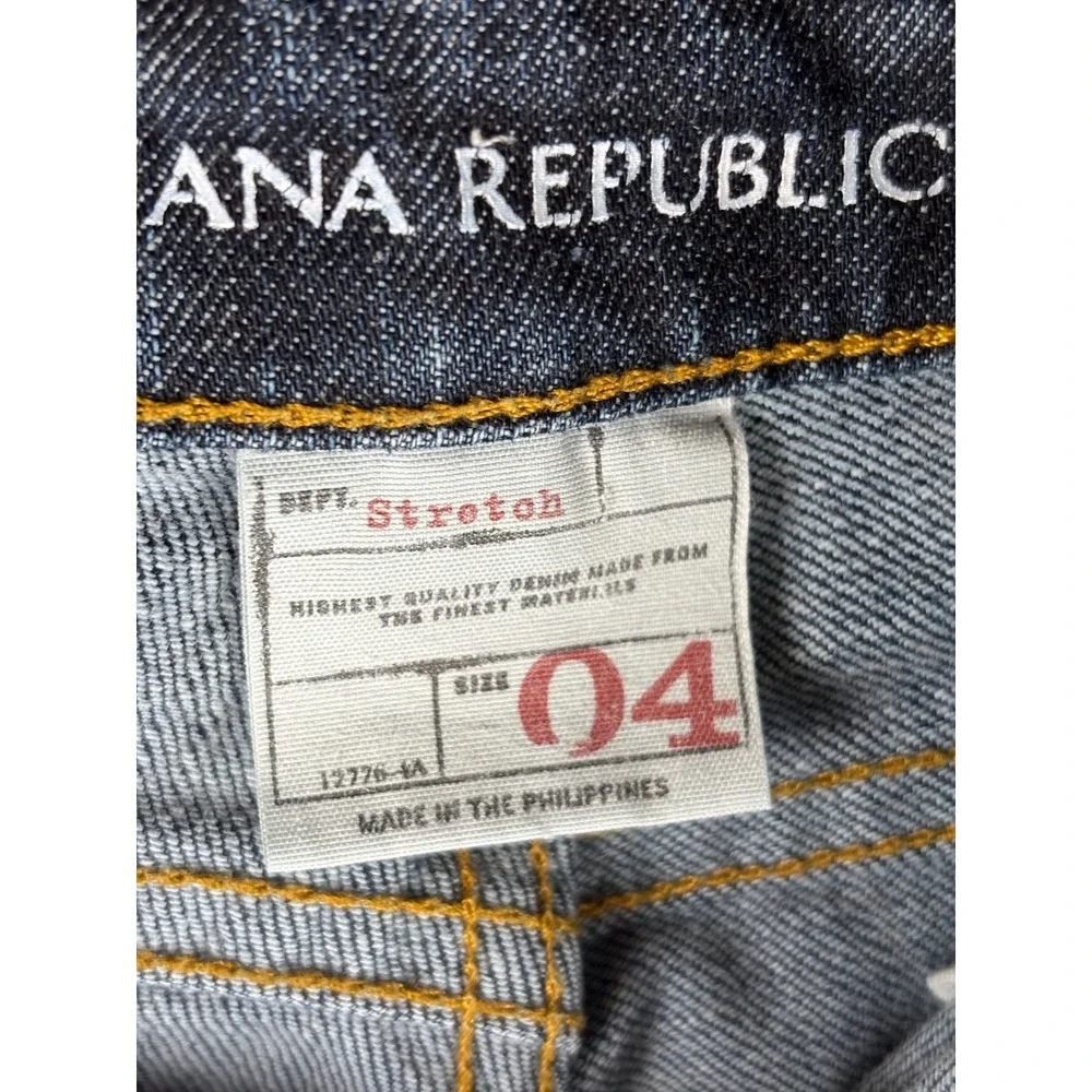 Banana Republic Womens 27 Bootcut Jeans Dark Wash Y2K Stretch‎ Denim Casual